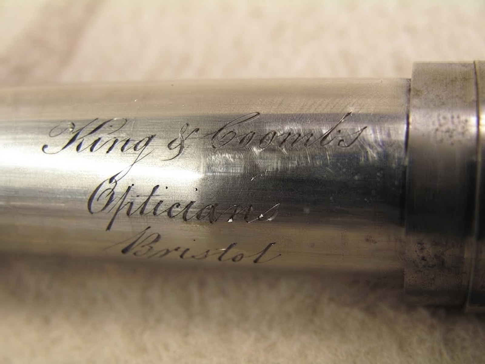 Mid 19th century King & Coombs six draw pocket telescope